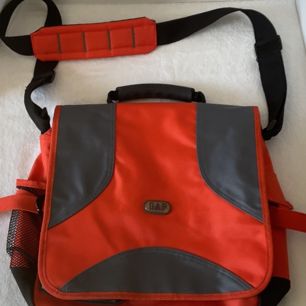 The gap Red and Gray Men's Messenger Bag